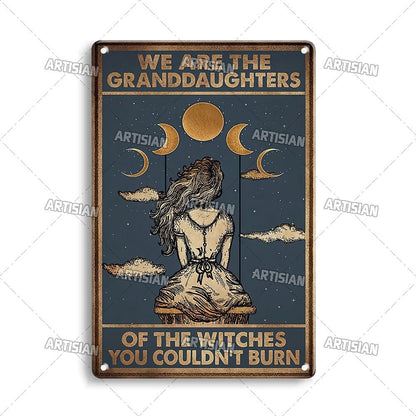 Halloween Metal Signs - Mystical Rose Gems