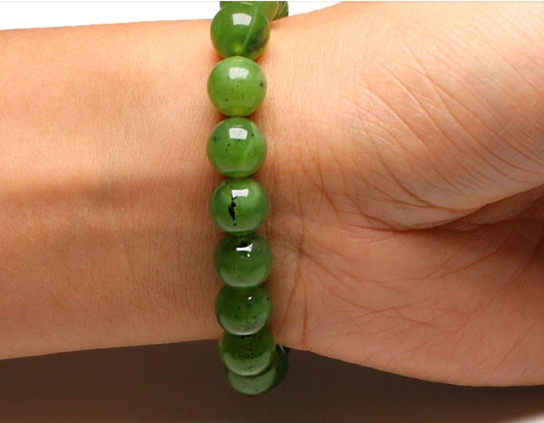 Jade Stone Beaded Bracelet - Mystical Rose Gems