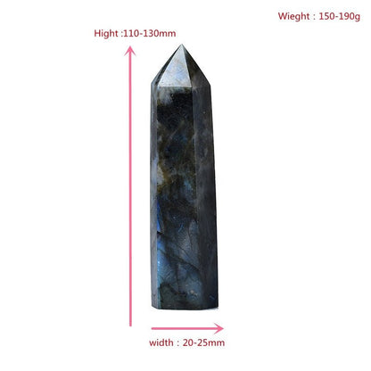 Large Labradorite Crystal Point - Mystical Rose Gems