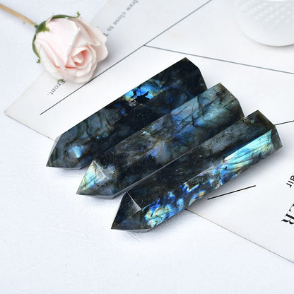 Large Labradorite Crystal Point - Mystical Rose Gems