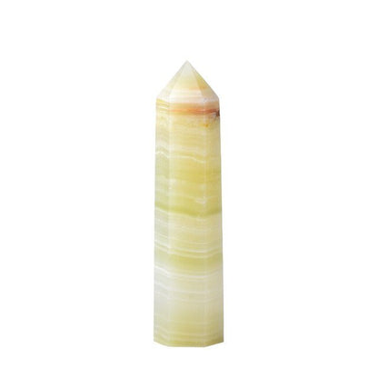 Light Yellow Afghan Jade Healing Quartz Tower - Mystical Rose Gems