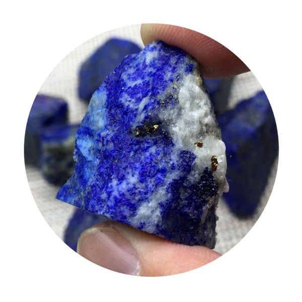 Natural Afghanistan Lapis Lazuli Stones for Third Eye Chakra - Mystical Rose Gems