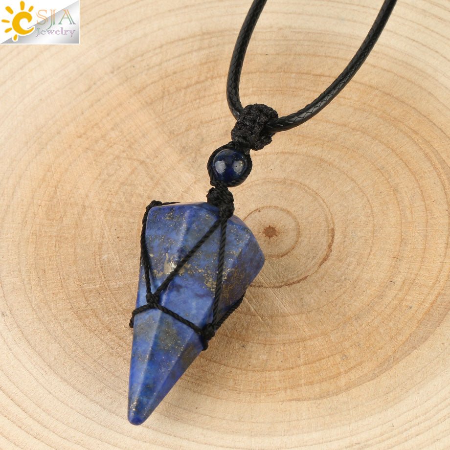 Natural Stone Healing Crystal Necklaces - Mystical Rose Gems