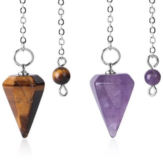 Natural Stone Pendulums - Mystical Rose Gems
