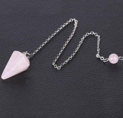 Natural Stone Pendulums - Mystical Rose Gems