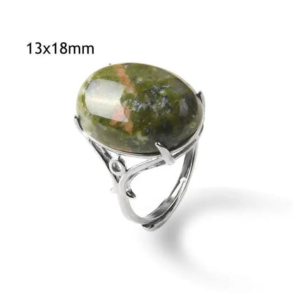 Natural Stone Polished Rings - Mystical Rose Gems