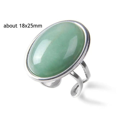 Natural Stone Polished Rings - Mystical Rose Gems