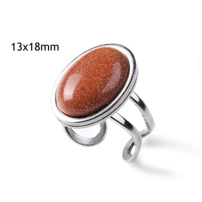 Natural Stone Polished Rings - Mystical Rose Gems