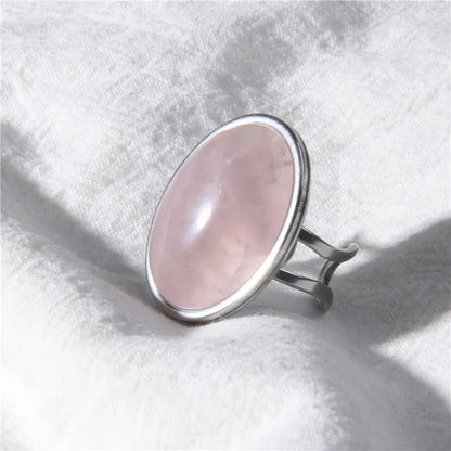 Natural Stone Polished Rings - Mystical Rose Gems