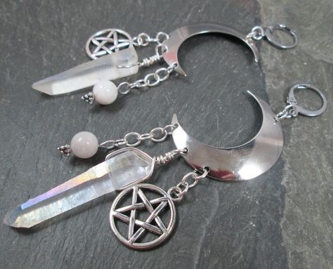 Pagan Moon Earrings and more! - Mystical Rose Gems