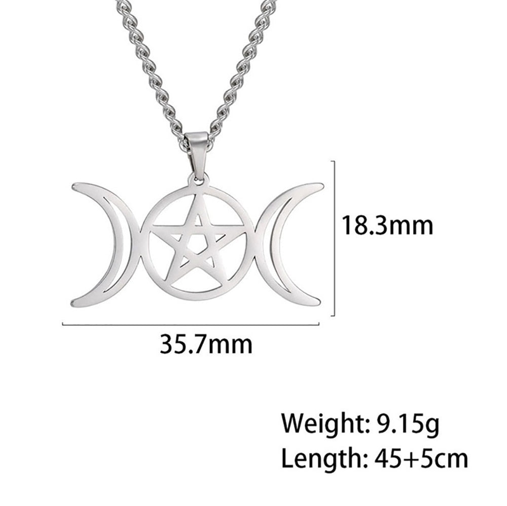 Sterling Silver Sun Moon Necklace Celtic knot Wiccan Necklace | Sun and moon  necklace, Wiccan necklace, Moon goddess necklace