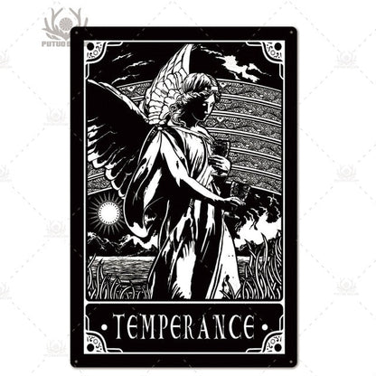 Tarot Metal Poster Signs - Mystical Rose Gems