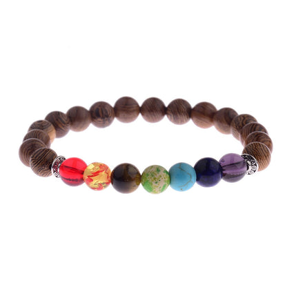 Tibetan Buddha Meditation Wood Bracelets - Mystical Rose Gems