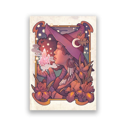 Witches and Spellcasters Canvas Wall Art - Mystical Rose Gems