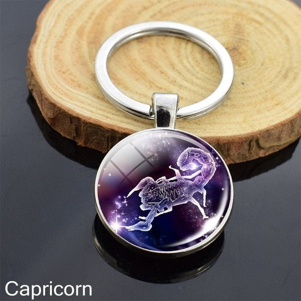 Zodiac Sign Keychains - Mystical Rose Gems