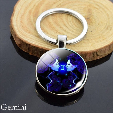 Zodiac Sign Keychains - Mystical Rose Gems