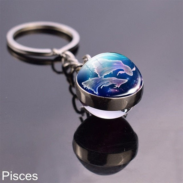 Zodiac Sign Keychains - Mystical Rose Gems