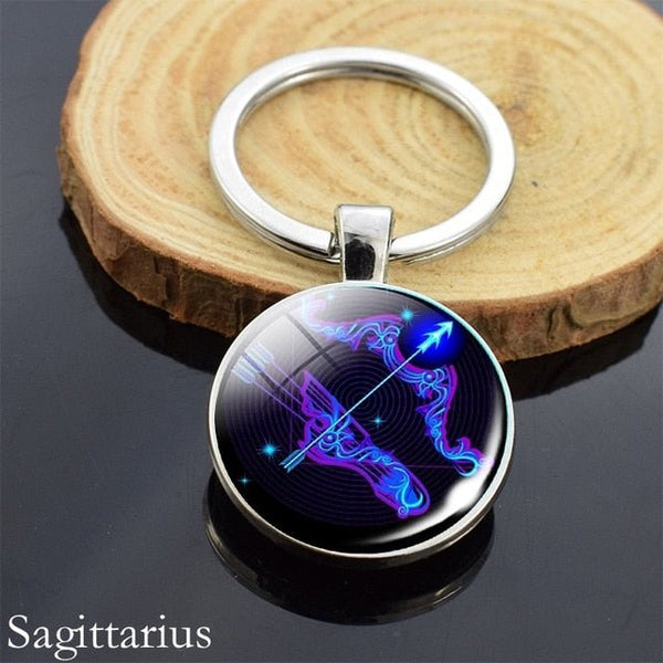Zodiac Sign Keychains - Mystical Rose Gems