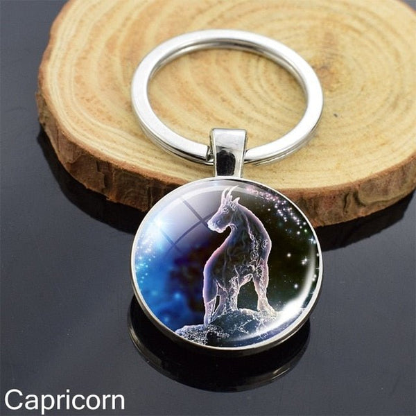 Zodiac Sign Keychains - Mystical Rose Gems