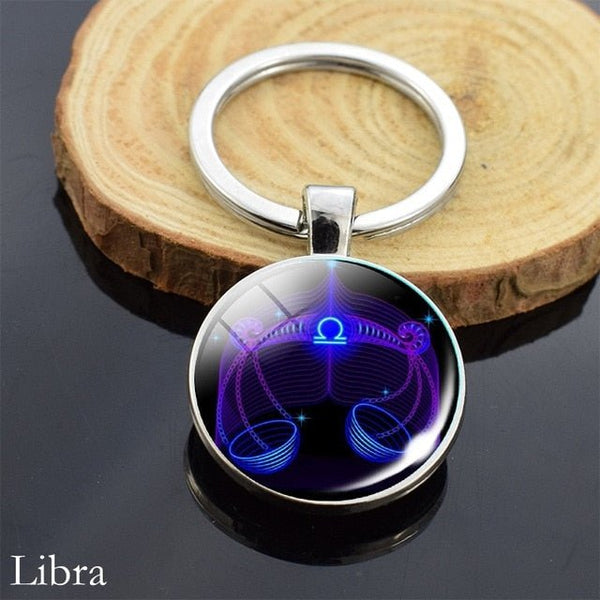 Zodiac Sign Keychains - Mystical Rose Gems