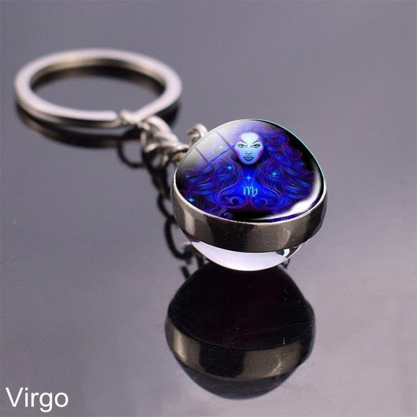 Zodiac Sign Keychains - Mystical Rose Gems
