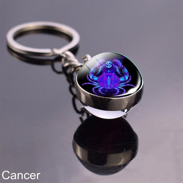 Zodiac Sign Keychains - Mystical Rose Gems