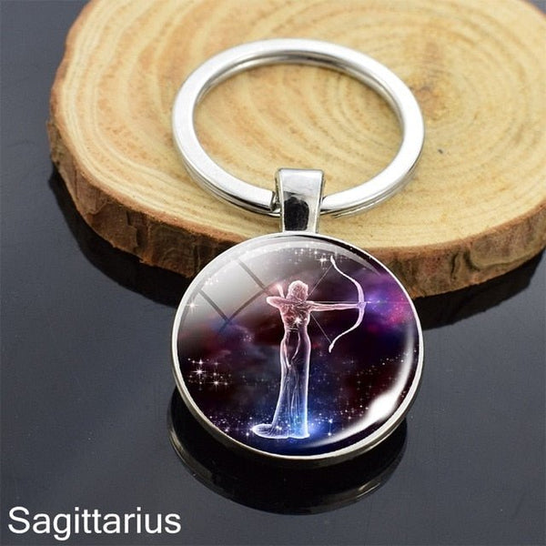 Zodiac Sign Keychains - Mystical Rose Gems