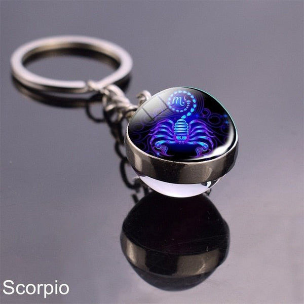 Zodiac Sign Keychains - Mystical Rose Gems